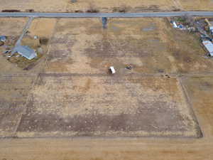 Aerial overview of property's location with rural landscape