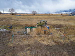 View of yard with a rural view