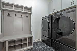 Laundry room with washer and dryer