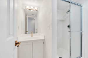 3/4 bathroom in basement