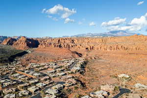 Mountain view featuring nearby suburban area