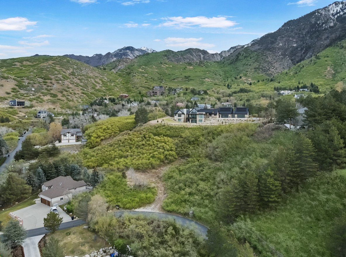 Drone / aerial view of mountains