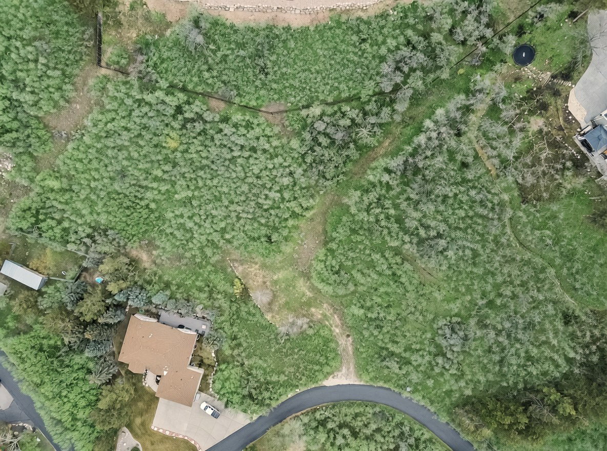 Aerial view of property and surrounding area