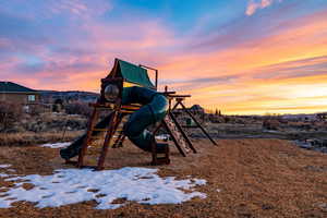 View of play area with a playground