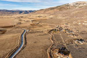 Aerial overview of property's location with rural landscape and a desert landscape