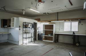 two-car garage with a door opener