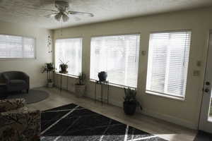 Living area featuring abundant light