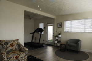 Living area featuring abundant light