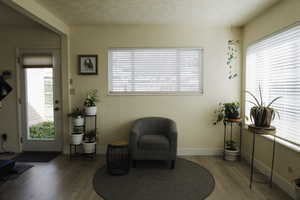 Living area featuring abundant light