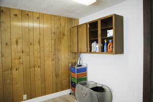 Lots of storage in laundry room