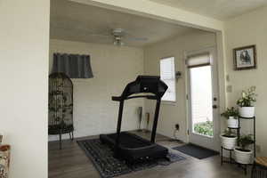 Living area featuring abundant light