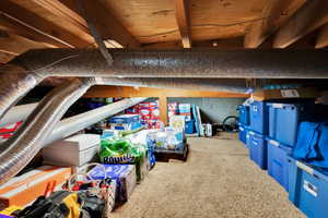 Tons of storage in crawl space below entire main level