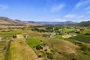 View of rural area featuring a mountain backdrop