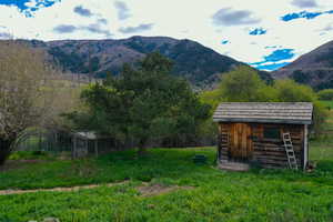 View of mountain background