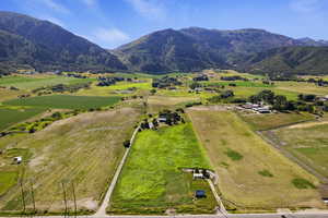 View of rural area with a mountainous background