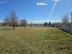 View of park across the street.