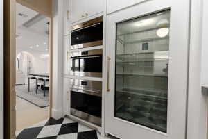 Relaxing sauna / steam room featuring recessed lighting