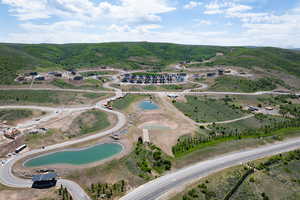 Drone / aerial view of a large body of water