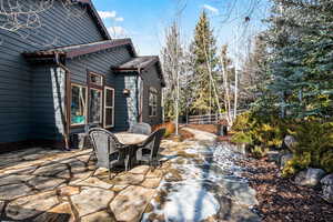 View of patio featuring outdoor dining space