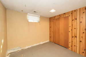 View of below grade area