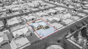 Map / location with property parcel outlined