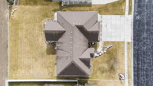 View from above of property