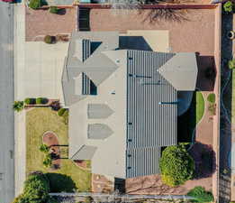 Aerial view of property and surrounding area