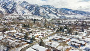 Mountain view with nearby suburban area