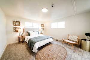 Bedroom featuring baseboards