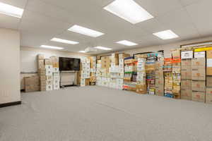 Misc room featuring a paneled ceiling