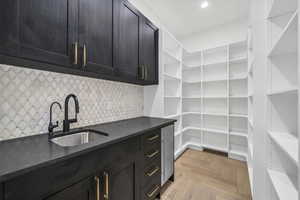Pantry with a sink