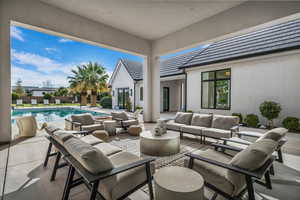 View of patio / terrace featuring an outdoor hangout area