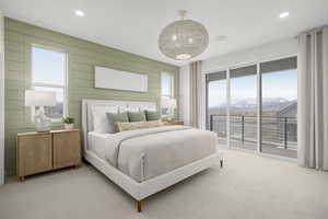 Owner's Suite featuring a covered balcony