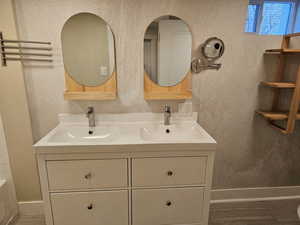 Bathroom with double vanity