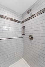 Bathroom with a stall shower