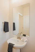 Bathroom featuring a sink