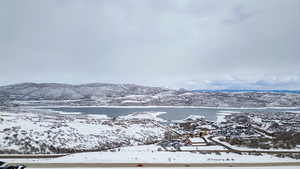 Water view featuring a mountain backdrop