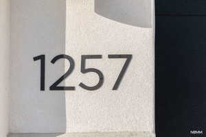 Exterior view of stucco siding