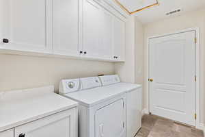 Laundry & door to garage