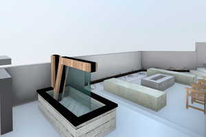 View of patio / terrace featuring a fire pit