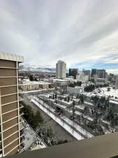 City view from balcony facing south east