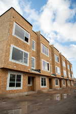 Front of the townhomes