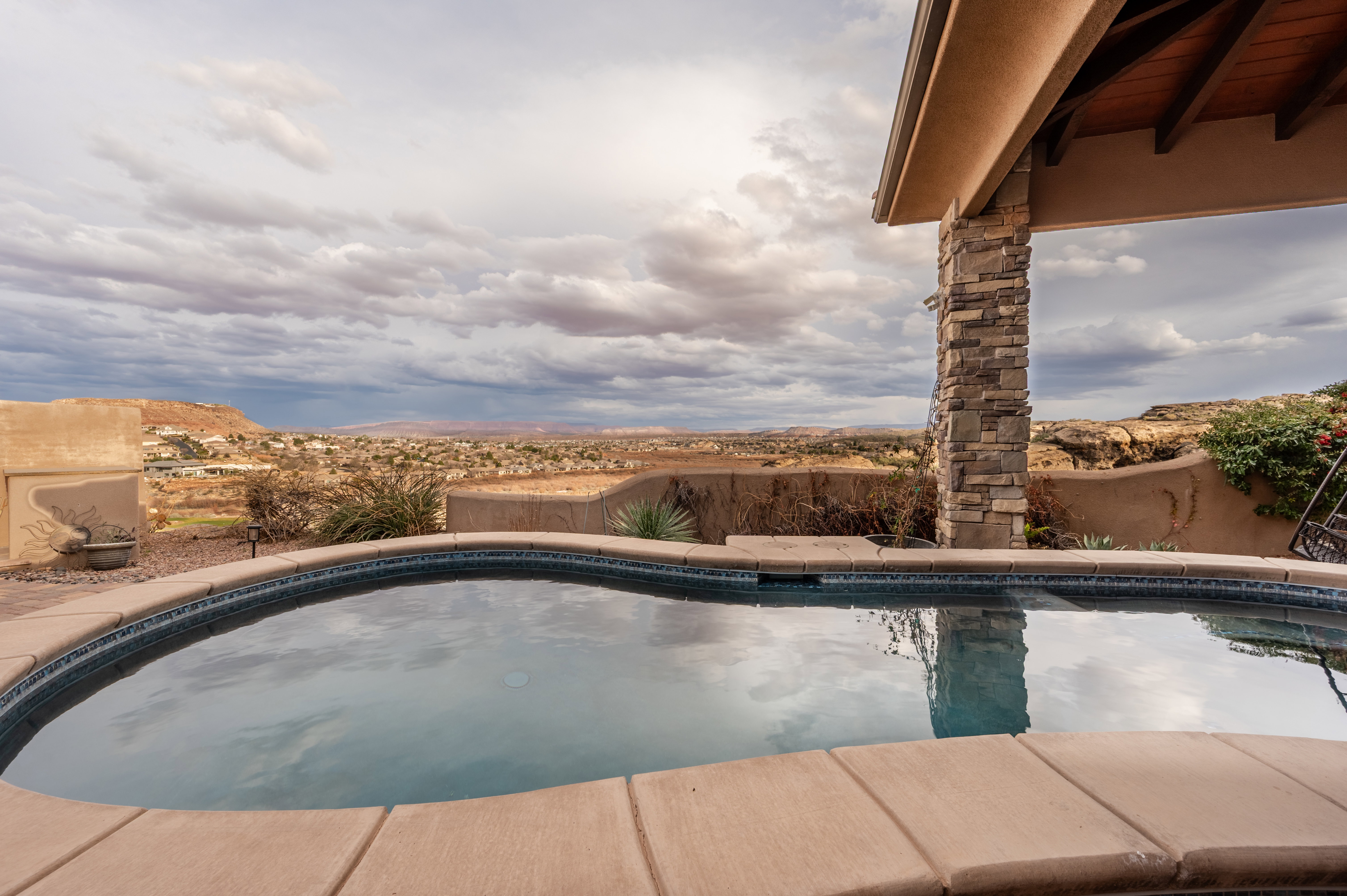 Swimming pool featuring a patio area