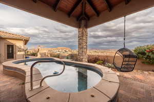 View of pool with patio surround