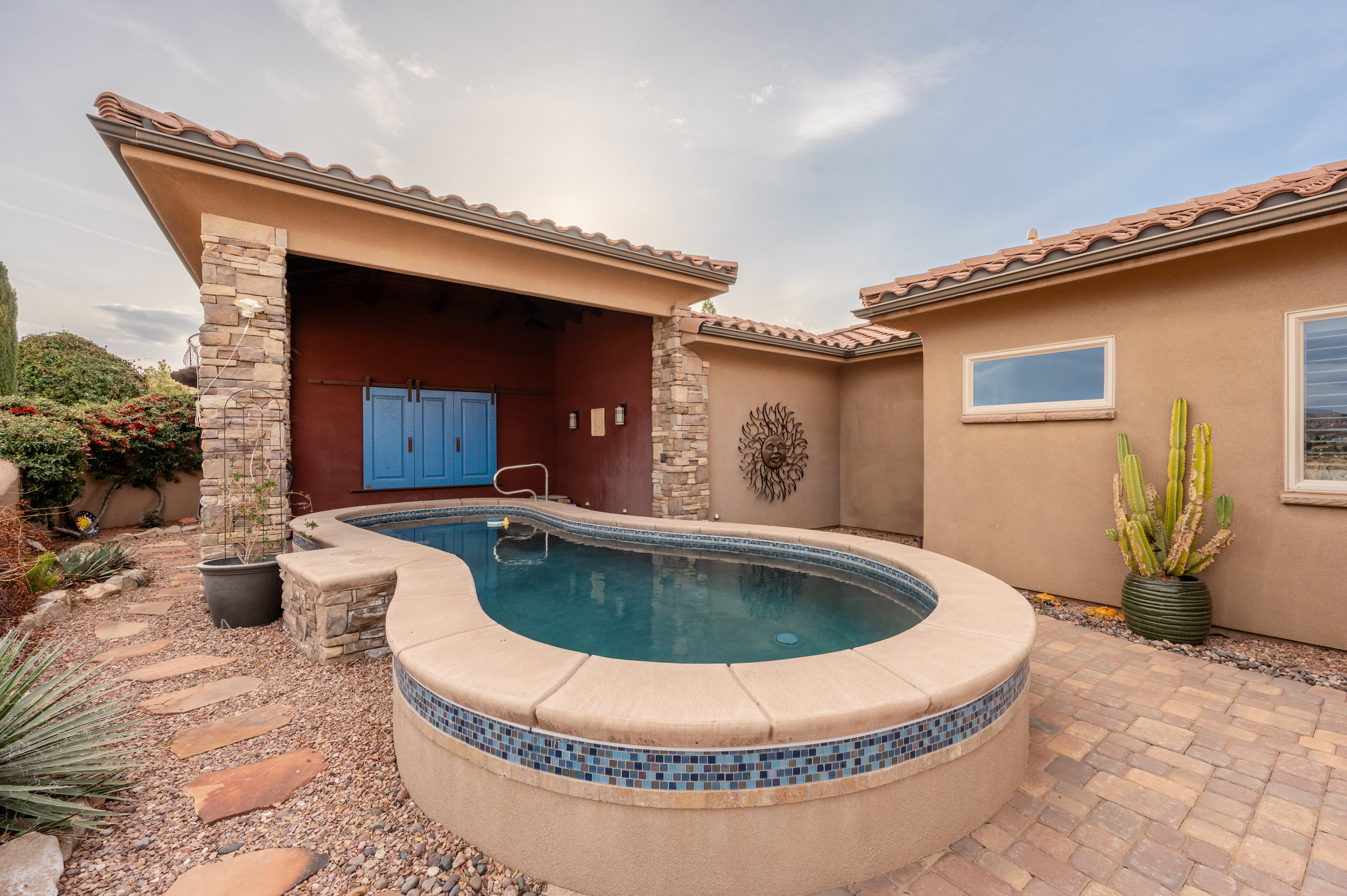 Swimming pool featuring a patio area