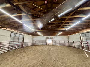 View of indoor riding arena