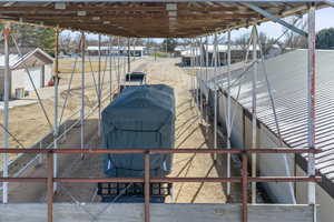 Dock area with a residential view