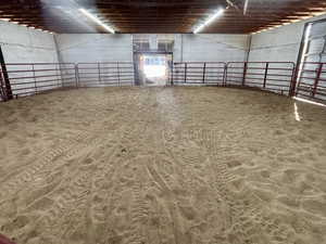 View of horse riding arena