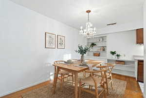 Virtually Staged dining area
