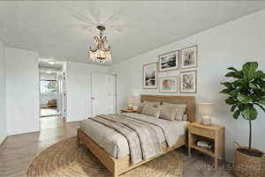 Virtually Staged bedroom